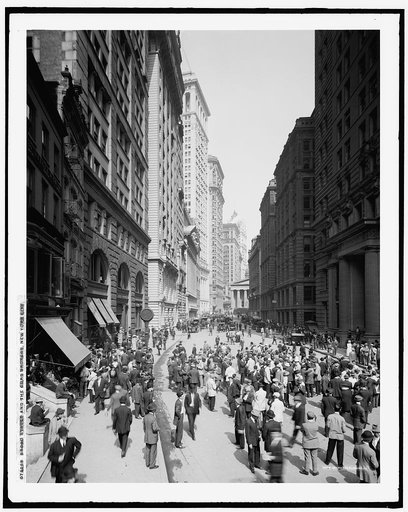 Broad Street and the curb brokers, New York City