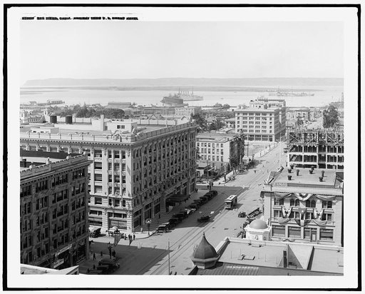 San Diego, Calif., and bay from U.S. Grant Hotel
