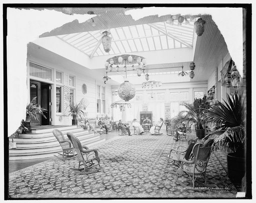 Hampton Terrace Hotel, palm room, Augusta, Ga.