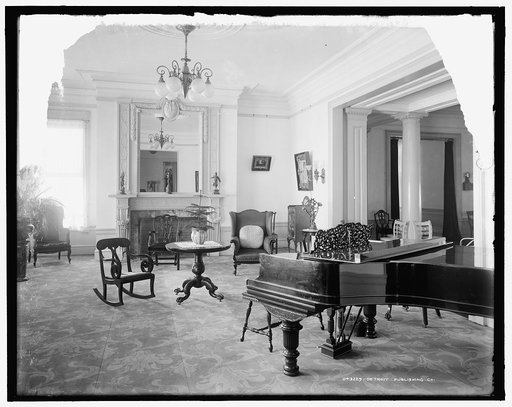 Hampton Terrace Hotel, green parlor, Augusta, Ga.