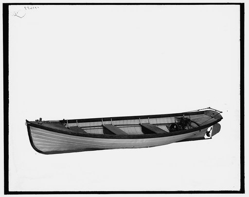 Steel boat, power launch