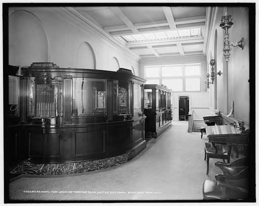 General view looking towards rear, 34th St. [Thirty-fourth Street] National Bank, New York City