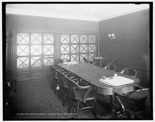 Director's room, 34th St. [Thirty-fourth Street] National Bank, New York City