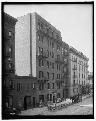 Exterior of tenement, New York City