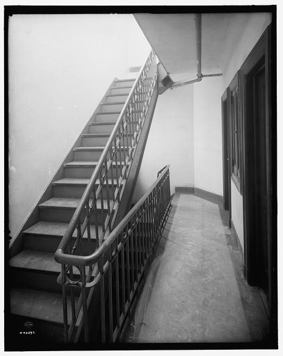 Stairway and hall, tenement, New York City
