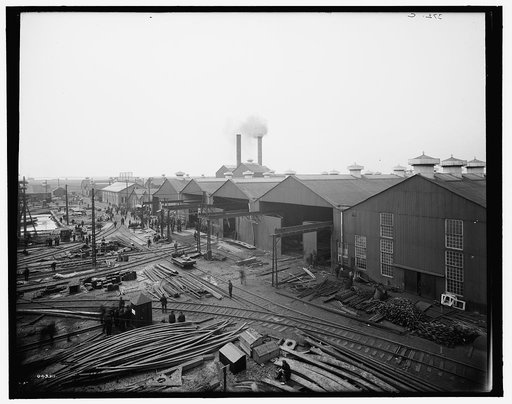A Portion of the yard, Great Lakes Engineering Works, Ecorse, Mich.