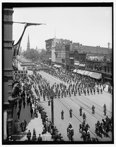 Massed formation, state encampment, Michigan K.T. [Knights Templar