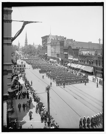 Massed formation, state encampment, Michigan K.T. [Knights Templar