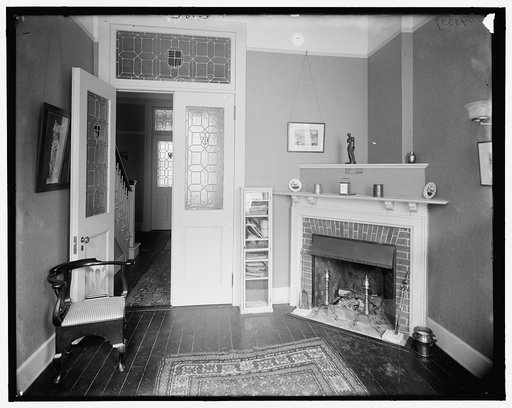 Reception room, probably in a clubhouse, New York City