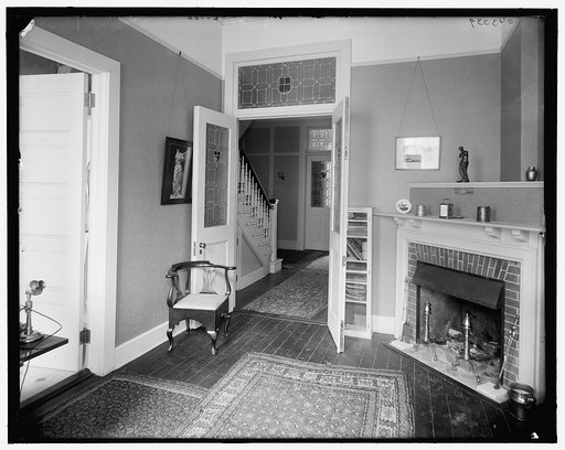 Reception room, probably in a clubhouse, New York City