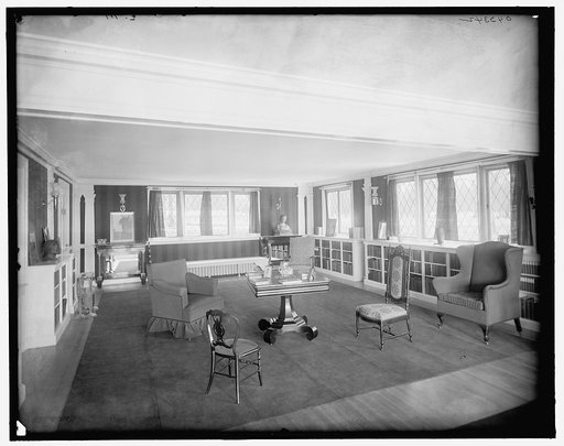 Library in clubhouse, New York City
