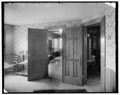 Looking into kitchen, probably in clubhouse, New York City