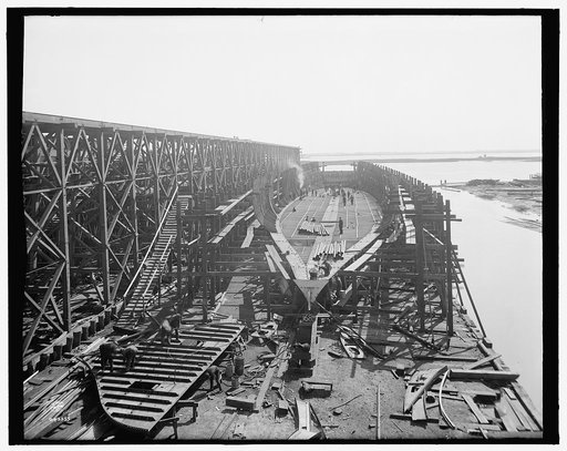 City of Cleveland, Steamer #168 on the ways