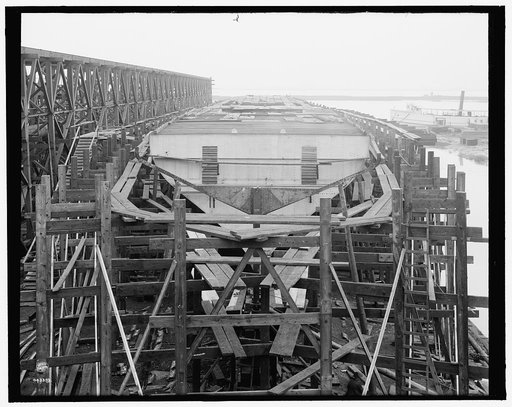 City of Cleveland, Steamer #168 on the ways