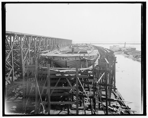 City of Cleveland, Steamer #168 on the ways