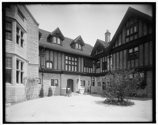 Edward C. Walker residence, court yard, Walkerville, Ont.