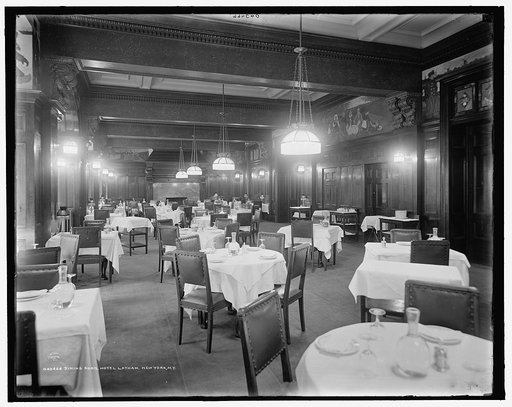 Dining room, Hotel Latham, New York, N.Y.