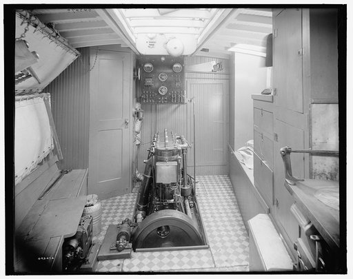 Yacht Althea, engine room