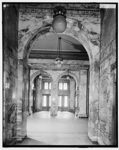 Main corridor, Majestic B. [Building], Detroit, Mich.