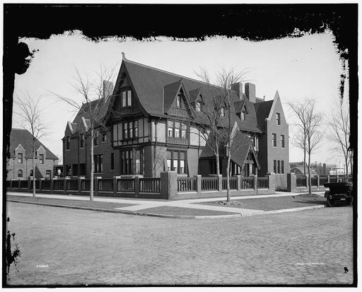 Residence of A. Buhl, Iroquois Avenue from northwest, Detroit, Mich.