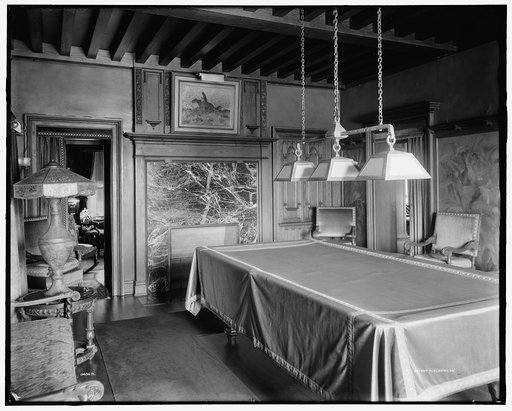 Res. of A. Buhl, Iroquois Avenue, billiard room,Detroit, Mich.