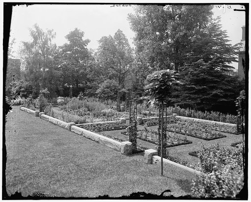 Residence of Mrs. Franklin H. Walker, garden, Detroit, Mich.
