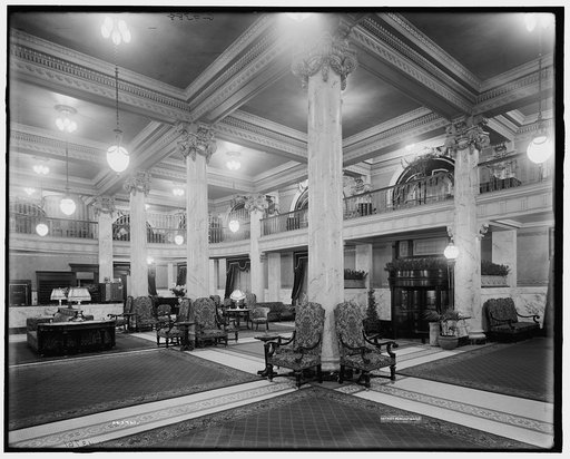 Hotel Utica, reception lobby, Utica, N.Y.