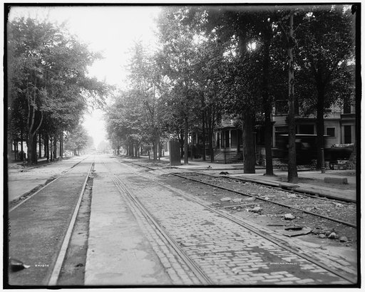 Construction work, grade separation from Buchanan Street, Detroit, Mich.