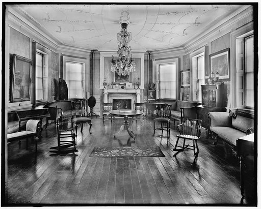 The Council chamber, Washington's headquarters [i.e. Morris-Jumel mansion], New York. N.Y.