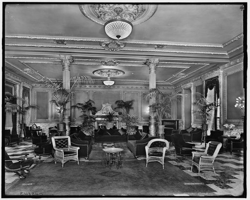 Lounge in foyer, Murray Hill Hotel, New York, N.Y