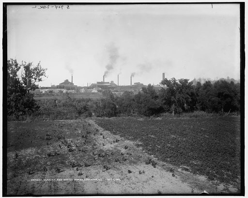 Viaduct and bottle works, Streator, Ill.