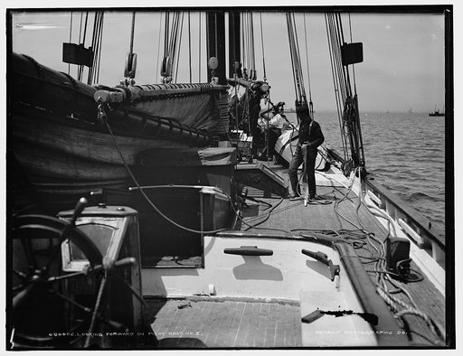 Looking forward on pilot boat no. 2