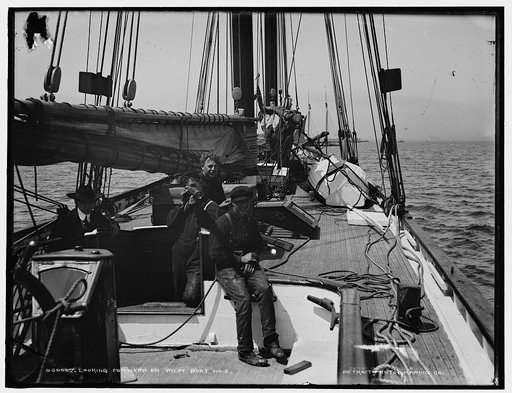 Looking forward on pilot boat no. 2