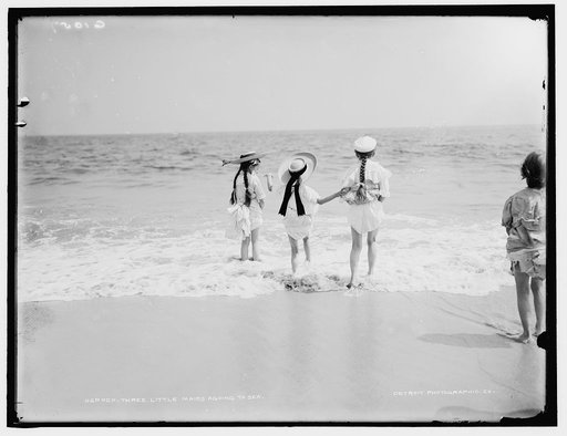 Three little maids agoing to sea