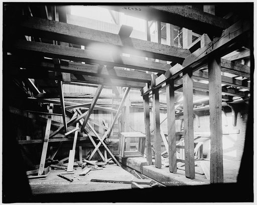 Str. John Craig showing temporary bulk-head