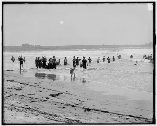Surf bathing at Easton's Beach, Newport, R.I.