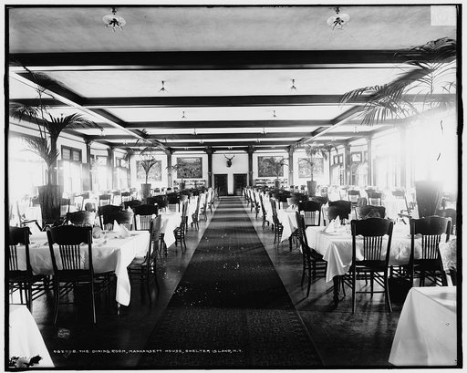 The Dining room, Manhansett [i.e. Manhanset] House, Shelter Island, N.Y.