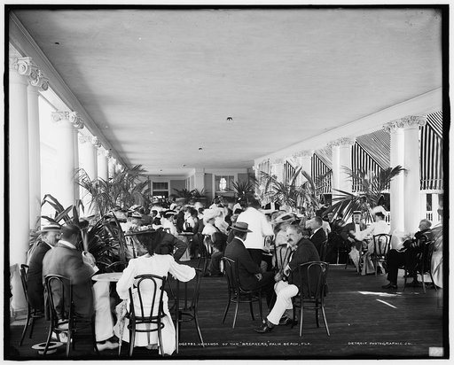 Veranda of The Breakers, Palm Beach, Fla.