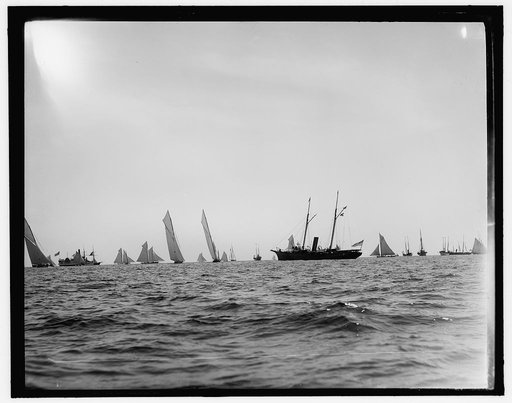 View at start, Goelet Cup Race, 1891