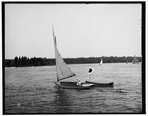 D.B.C.Y. [Detroit Boat Club yacht] regatta, # 18 turning water works stake first