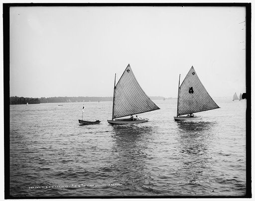 D.B.C.Y. [Detroit Boat Club yacht] regatta, # 18 & # 19, first ground, 3rd turn