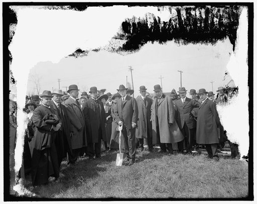 Breaking ground for Detroit General Hospital, Detroit, Mich.