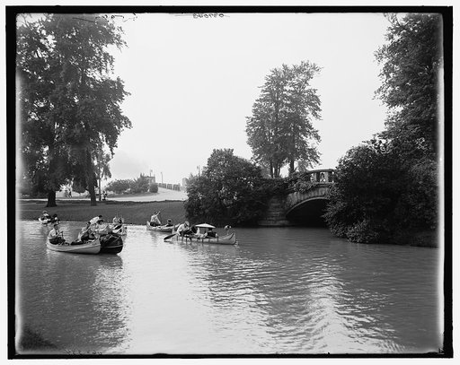 Bridge entrance from canal, Belle Isle Park, Detroit, Mich.
