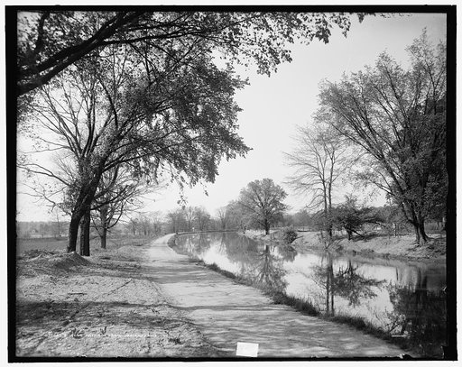 Bicycle path and canal, Indianapolis, Ind.