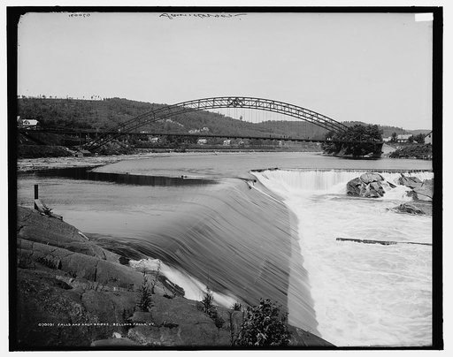 Falls and Arch bridge, Bellows Falls, Vt.