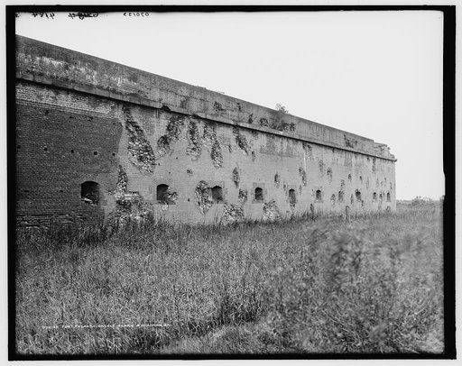 Fort Pulaski battle scars, Savannah, Ga.