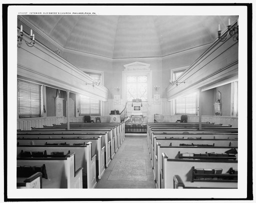 Interior, Old Swede's [Gloria Dei] Church, Philadelphia, Pa.
