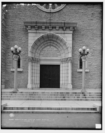 Doorway of First Church of Christ, Scientist, Concord, N.H.