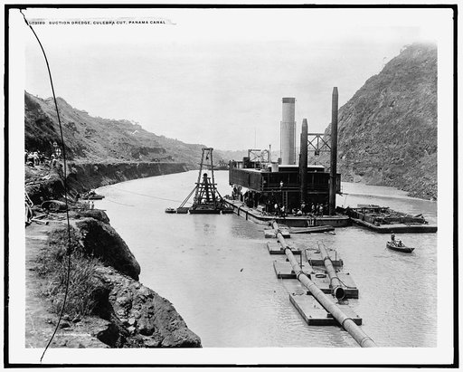 Suction dredge, Culebra Cut, Panama Canal