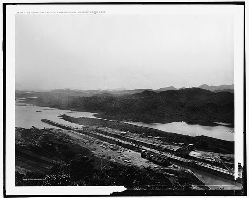 Pedro Miguel Locks, Panama Canal, at Miraflores Lake